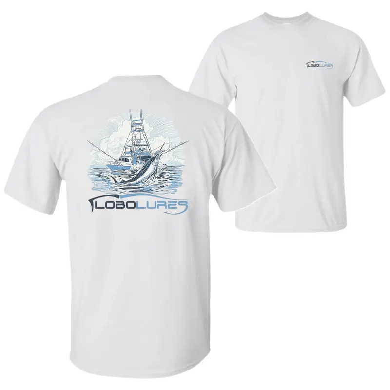 Never Back Down Sportfishing T-Shirt, Hardcore Offshore Angler Graphic Tee, Soft