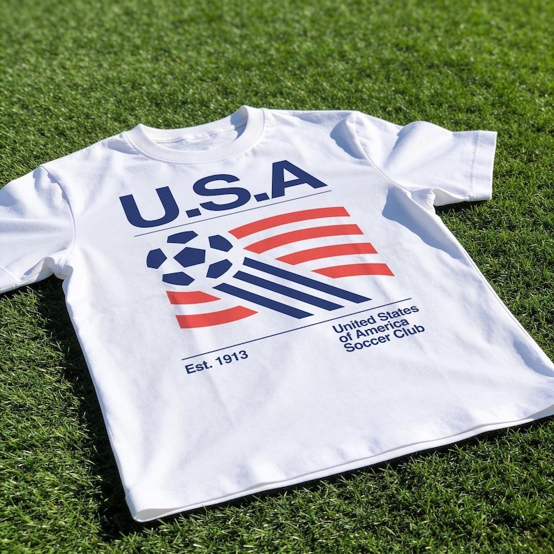 90s United States Soccer Shirt, Retro USA Team Graphic Tee gallery