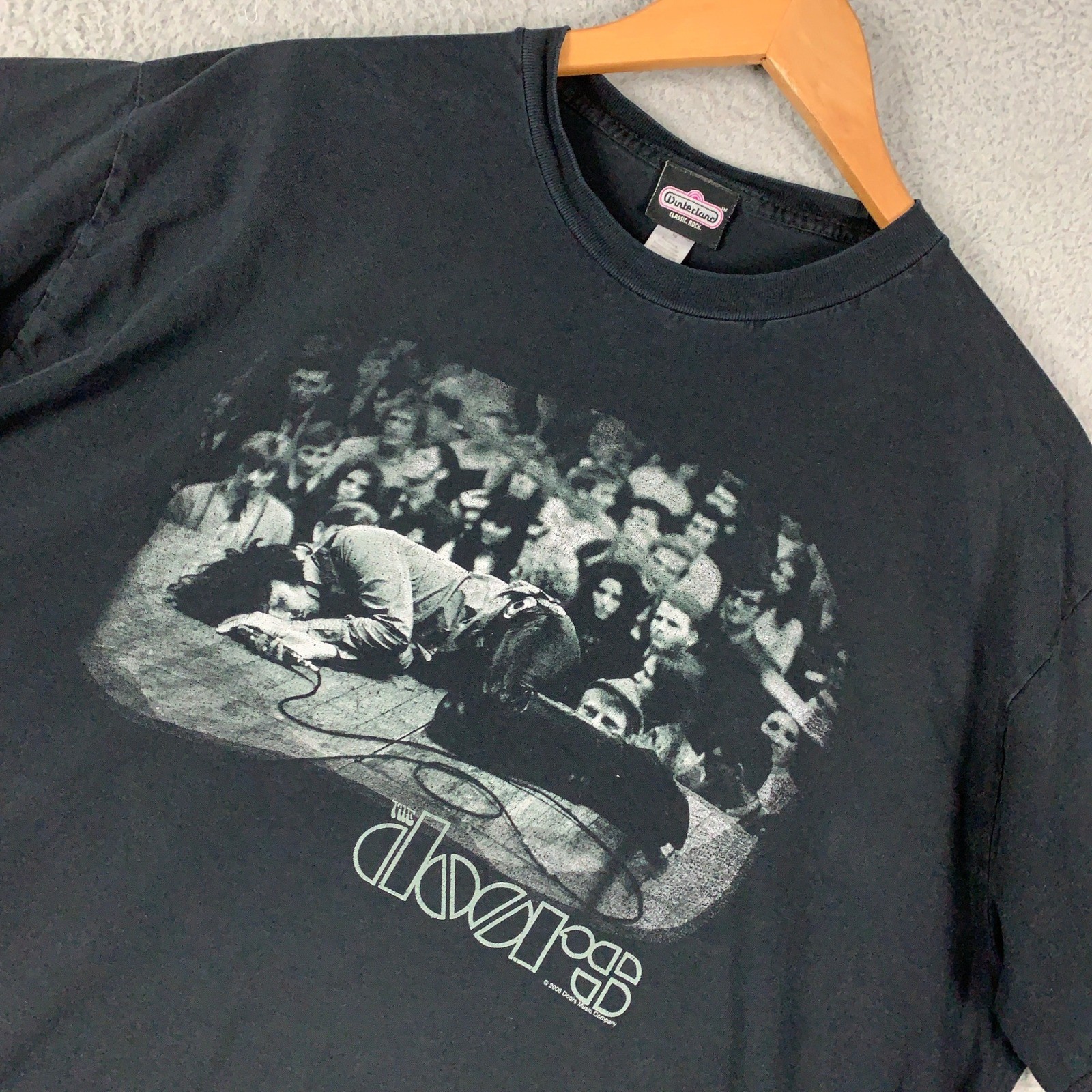 Vintage Winterland Doors T-Shirt Men’s XL Black Graphic Jim Morrison Tee VTG