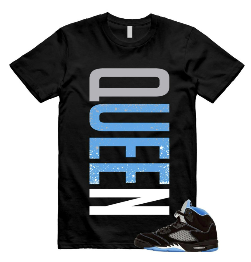 5 Black University Blue White 2026 T Shirt Match QUEEN 2