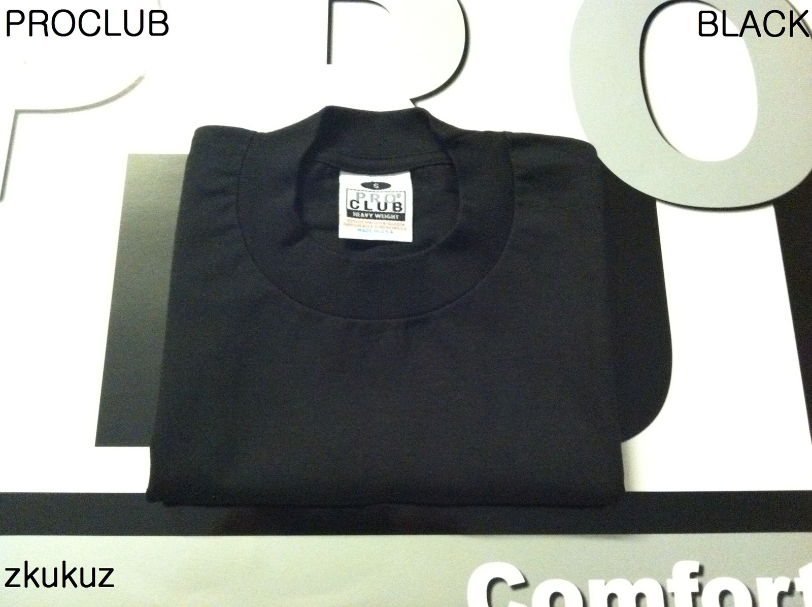 12 NEW PROCLUB HEAVY WEIGHT T-SHIRT BLACK PLAIN PRO CLUB BLANK 4XLT TALL 12PC gallery