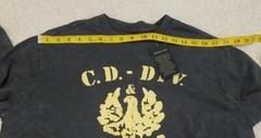 Cremieux Premium Denim Pullover LG Long Sleeve NWT, Dark Gray Design in yellow