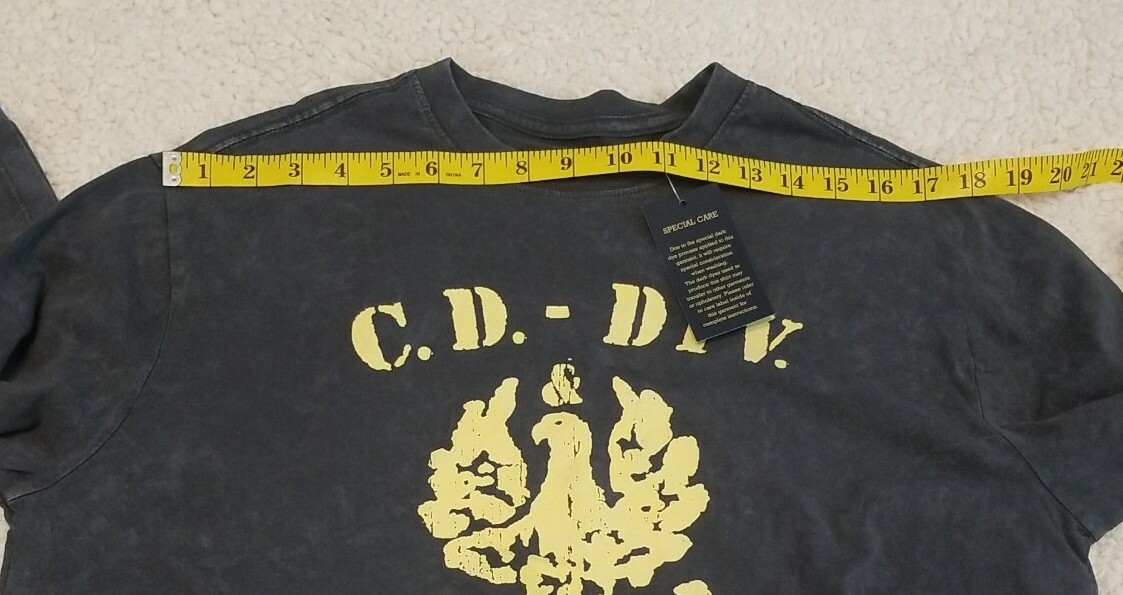 Cremieux Premium Denim Pullover LG Long Sleeve NWT, Dark Gray Design in yellow gallery