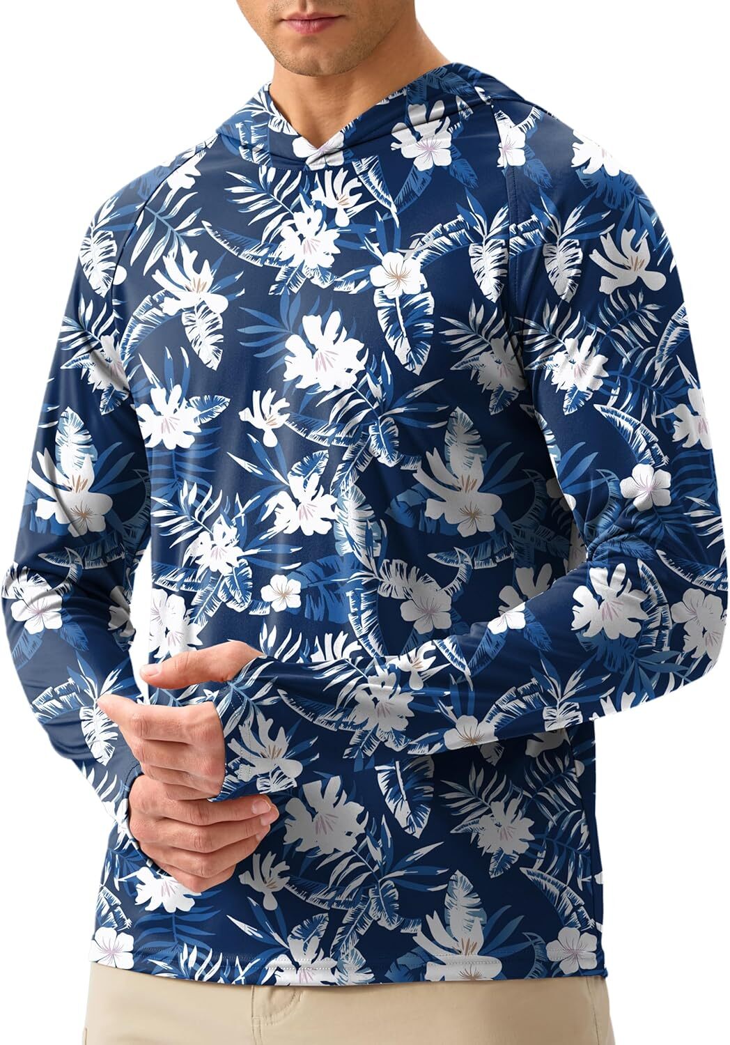 Men's UPF 50+ Sun Protection Hoodie – Long Sleeve Fishing & Hiking Shirt gallery