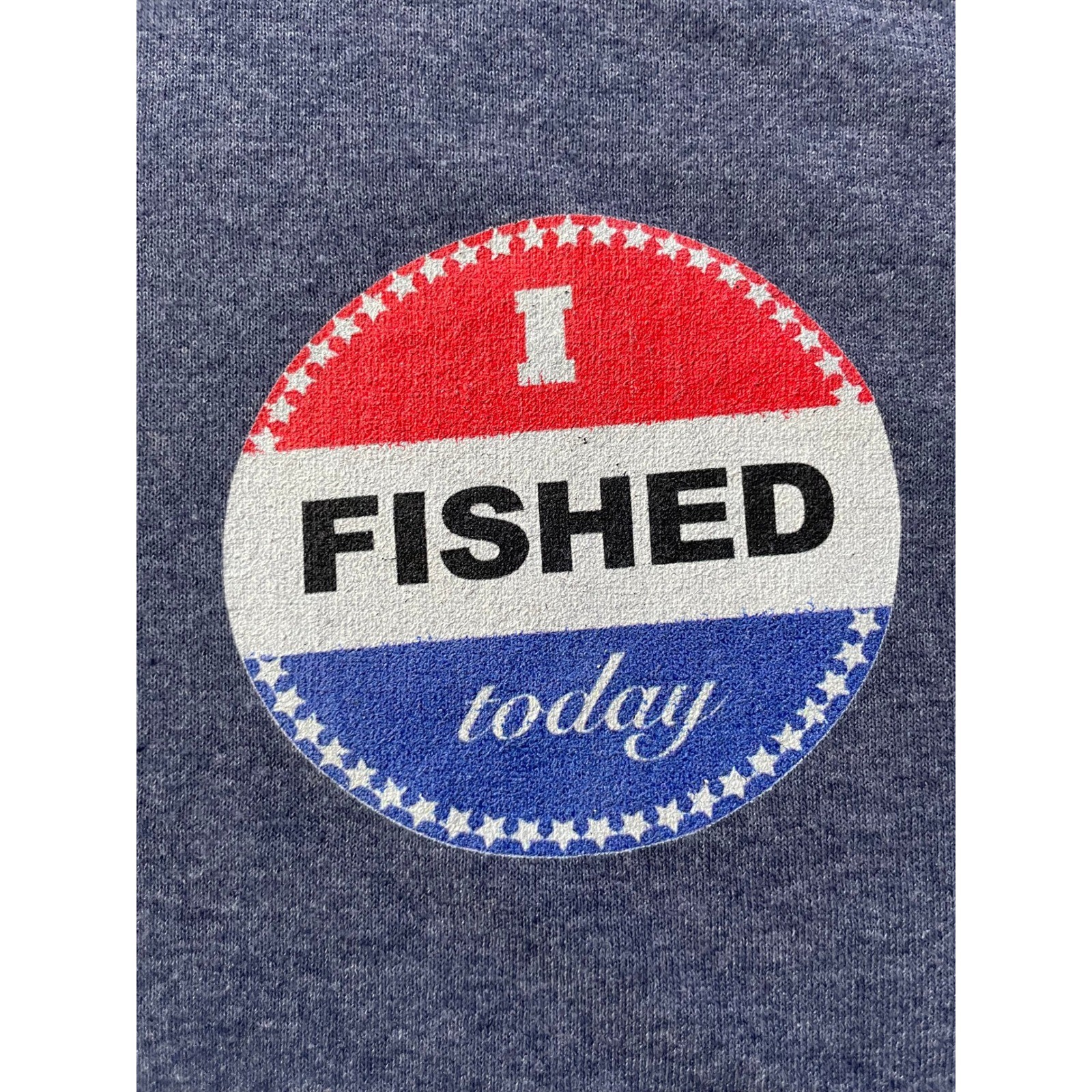 I Fished Today T-shirt Mens Large Navy Blue Graphic Novelty Tee Delta Pro Weight gallery