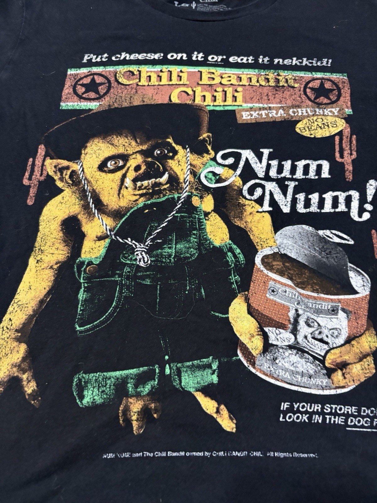 Fright Rags Chili Bandit Large T-Shirt Black Official Horror gallery