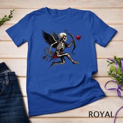 Gothic Valentine A Skeletal Cupid Strikes Funny T-Shirt Unisex T-shirt