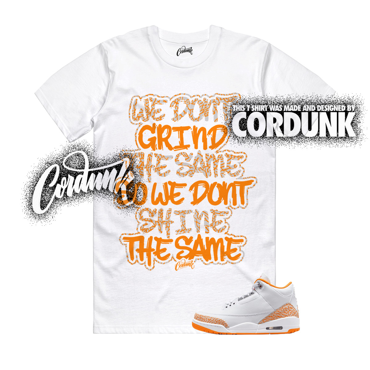 3 Orange Citrus White Cement Grey Multi Color 11 T Shirt Match DIFF