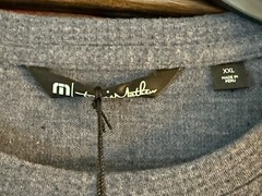$130 TravisMathew CLOUD WAFFLE CREW | Vintage Indigo | XXL