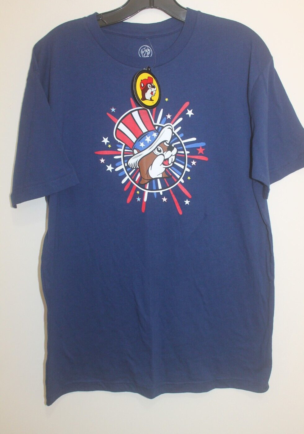 Bucee's Navy Land of The Free Home of The Beaver T-Shirt Size Medium New W/Tags gallery