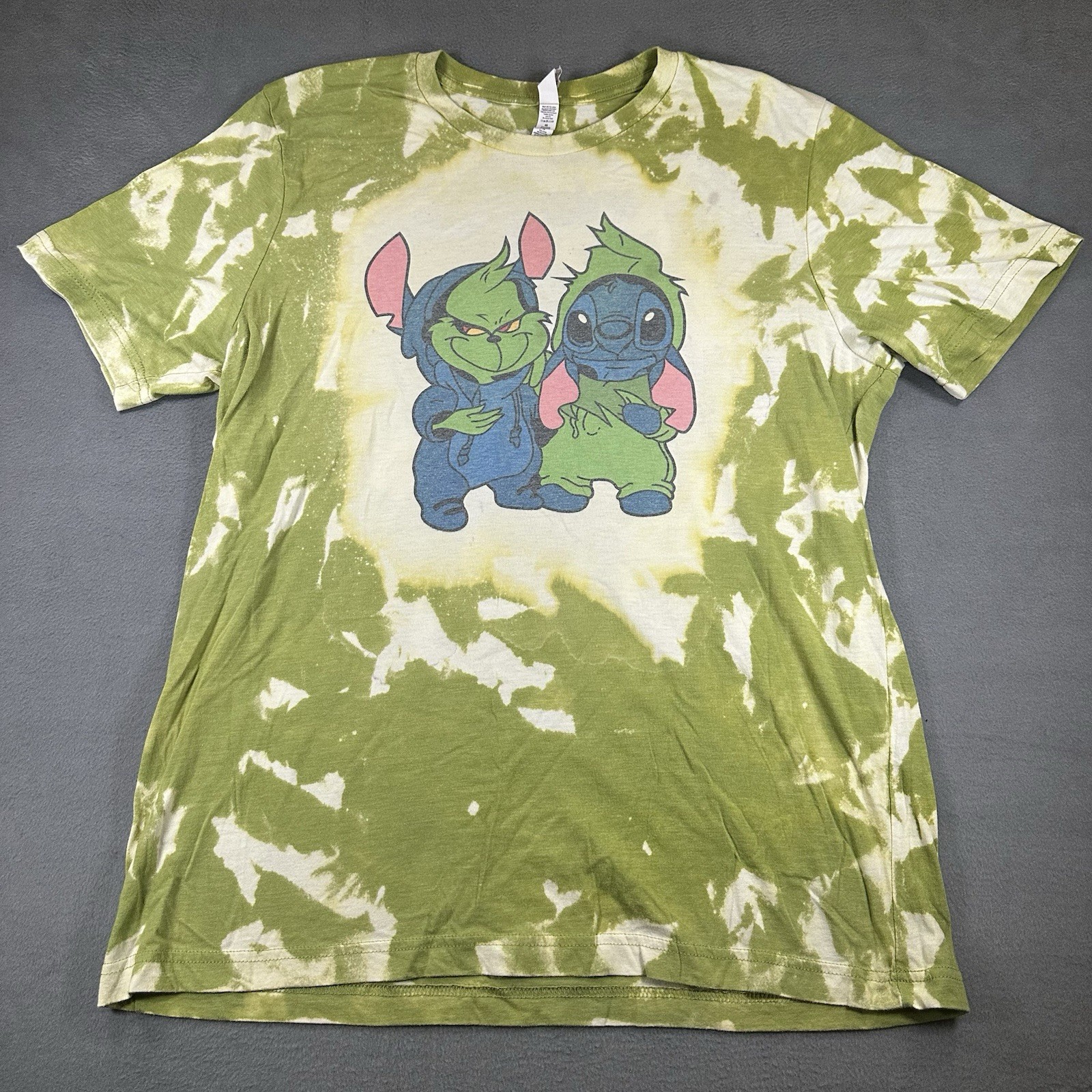 Disney Lilo & Stitch and the Grinch Tie-Dye T-Shirt XL Unisex