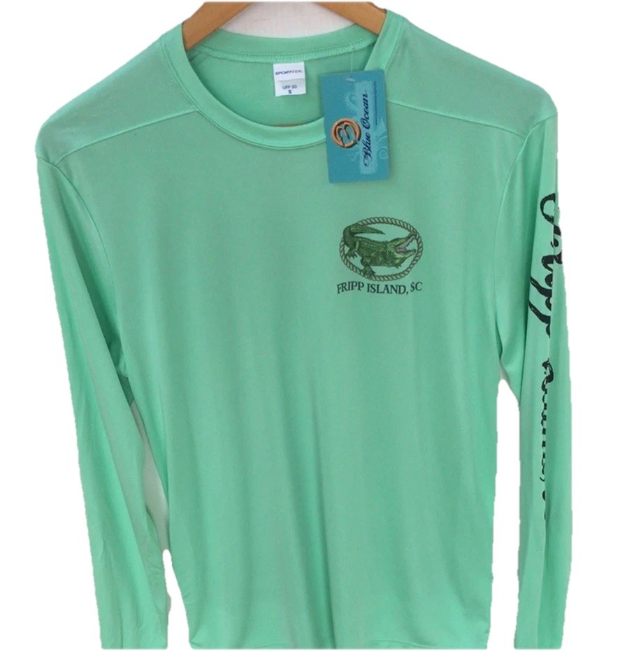 Long Sleeve Fishing Shirt,Microfiber,UPF Sun Protection, S..….A4.A