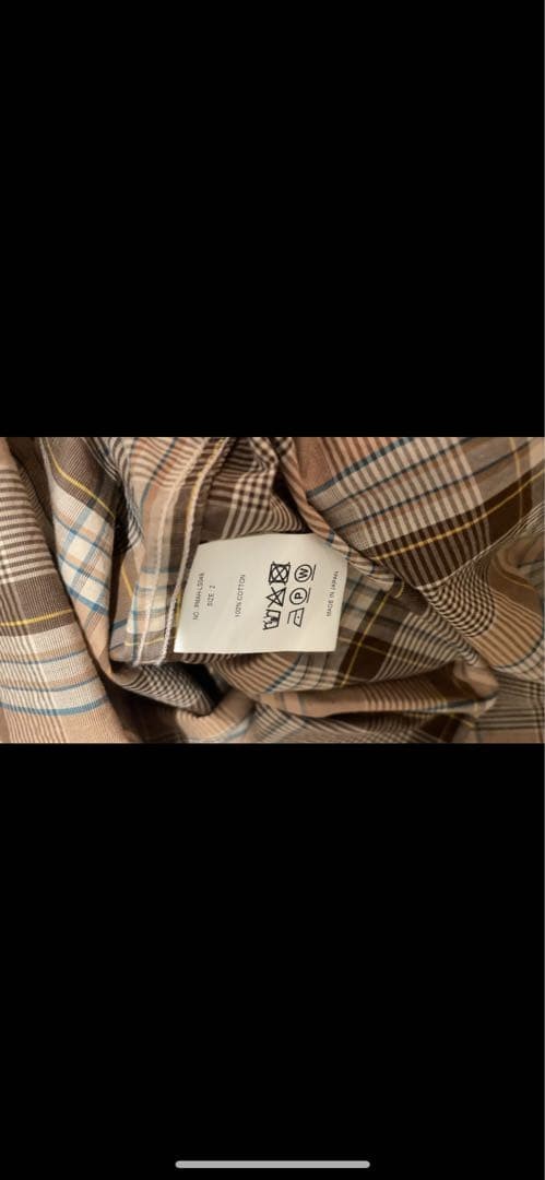 PHIGVEL Resort Pullover Shirt Madras Check Size M gallery