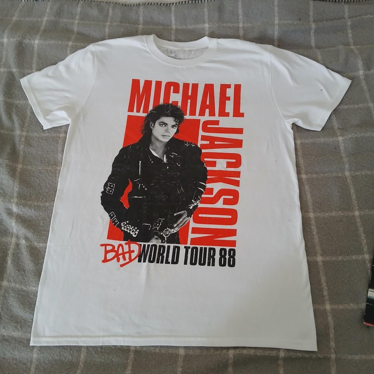 Michael Jackson Bad World Tour 1988 T-Shirt Men’s Vintage Retro Collectible Tee