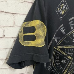 Affliction Short Sleeve Skulls Star T Shirt Men’s Size Large L Buckle Black