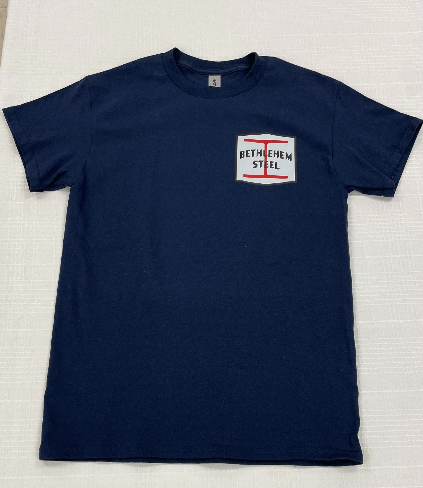 Bethlehem Steel “Built In America” T Shirt- Navy
