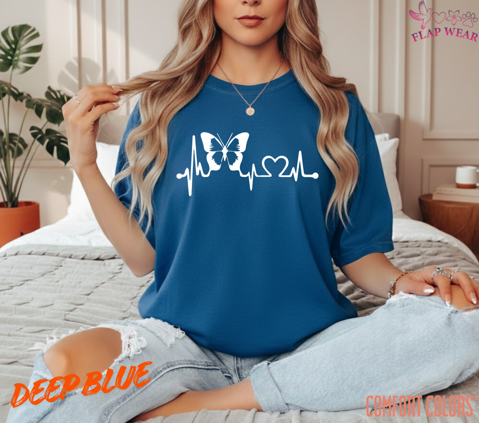Unisex Butterfly Heartbeat Lifeline T shirt Men T shirt Women valanity Romantic gallery