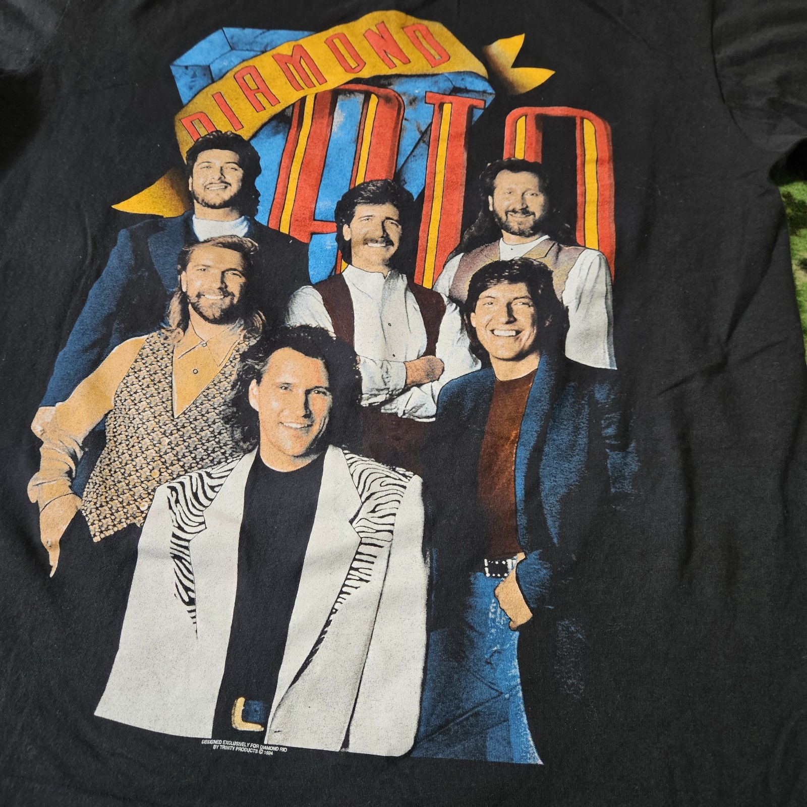 Vintage Diamond Band Tour Shirt Size XL 1994 Rio Love A Little Stronger Music T gallery