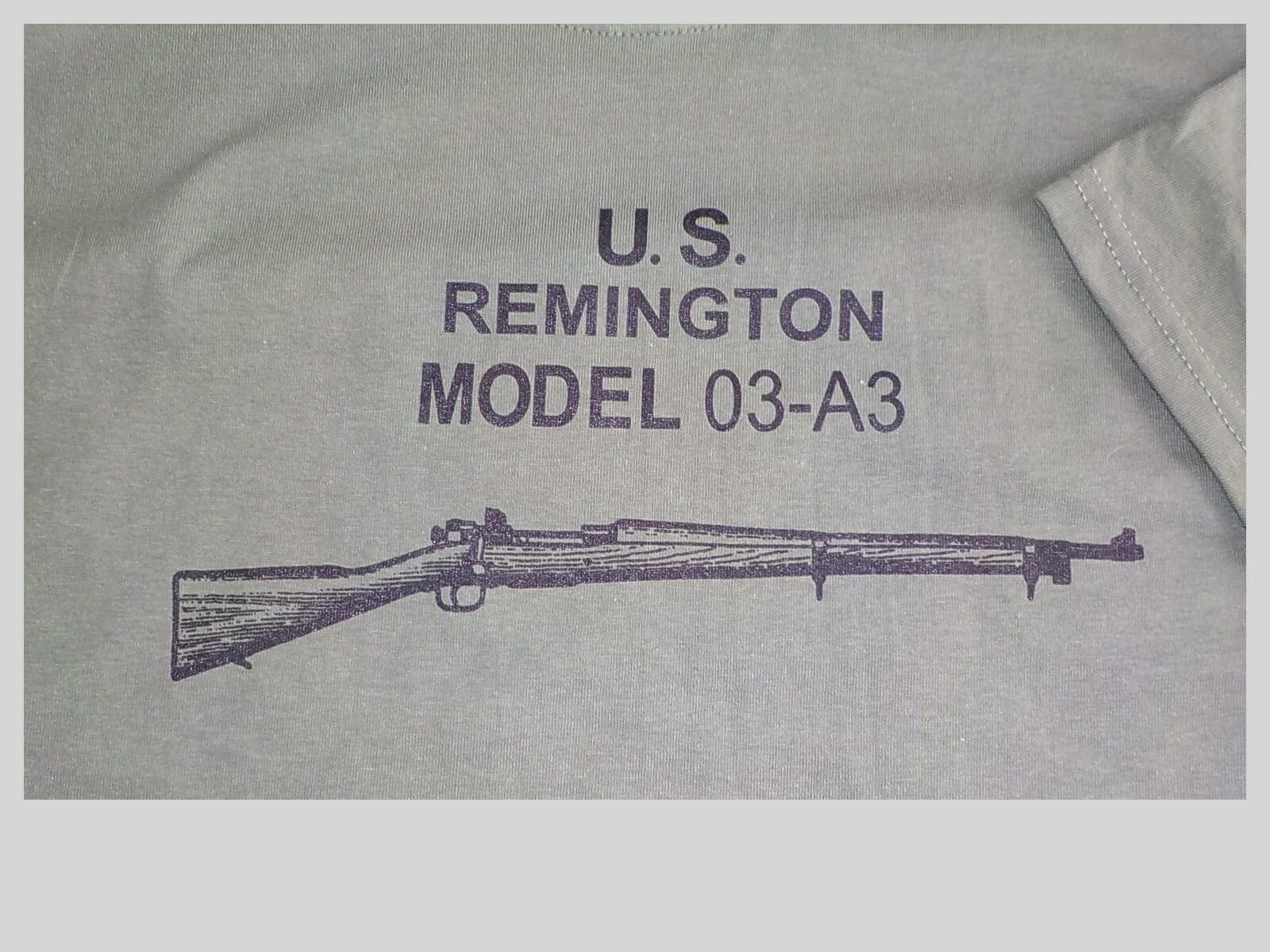 Remington 1903A3 Silk Screened Olive Drab T Shirt $19.99 and up FREE SHIPPING gallery