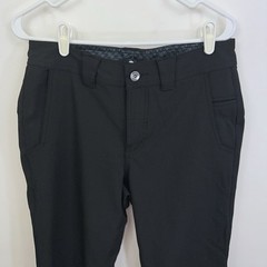 LuLuLemon Men’s 32” Waist Black Gray Pinstriped Nylon Blend Stretch Pants EUC