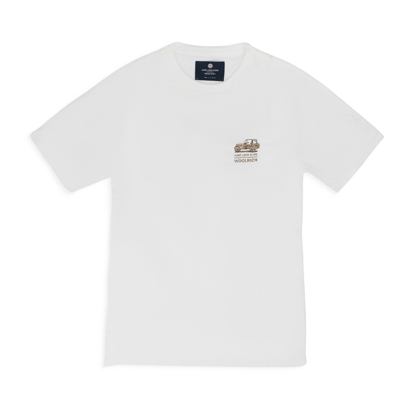 AIME LEON DORE White Woolrich All Terrain Tee SIZE L $85
