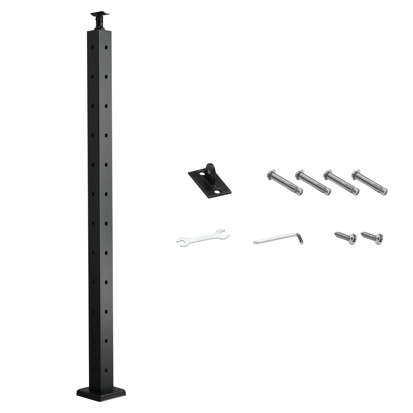 Uimoso Cable Railing Post 42″x2″x2″ with L-Shaped Holes 1JZLGZXHS1065S1EW001V0
