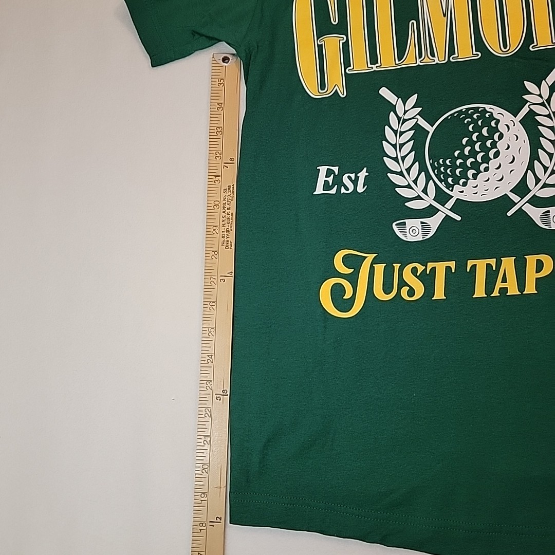 Happy Gilmore Men's Green Graphic Tee, Size S (34-36), "Just Tap It In" gallery
