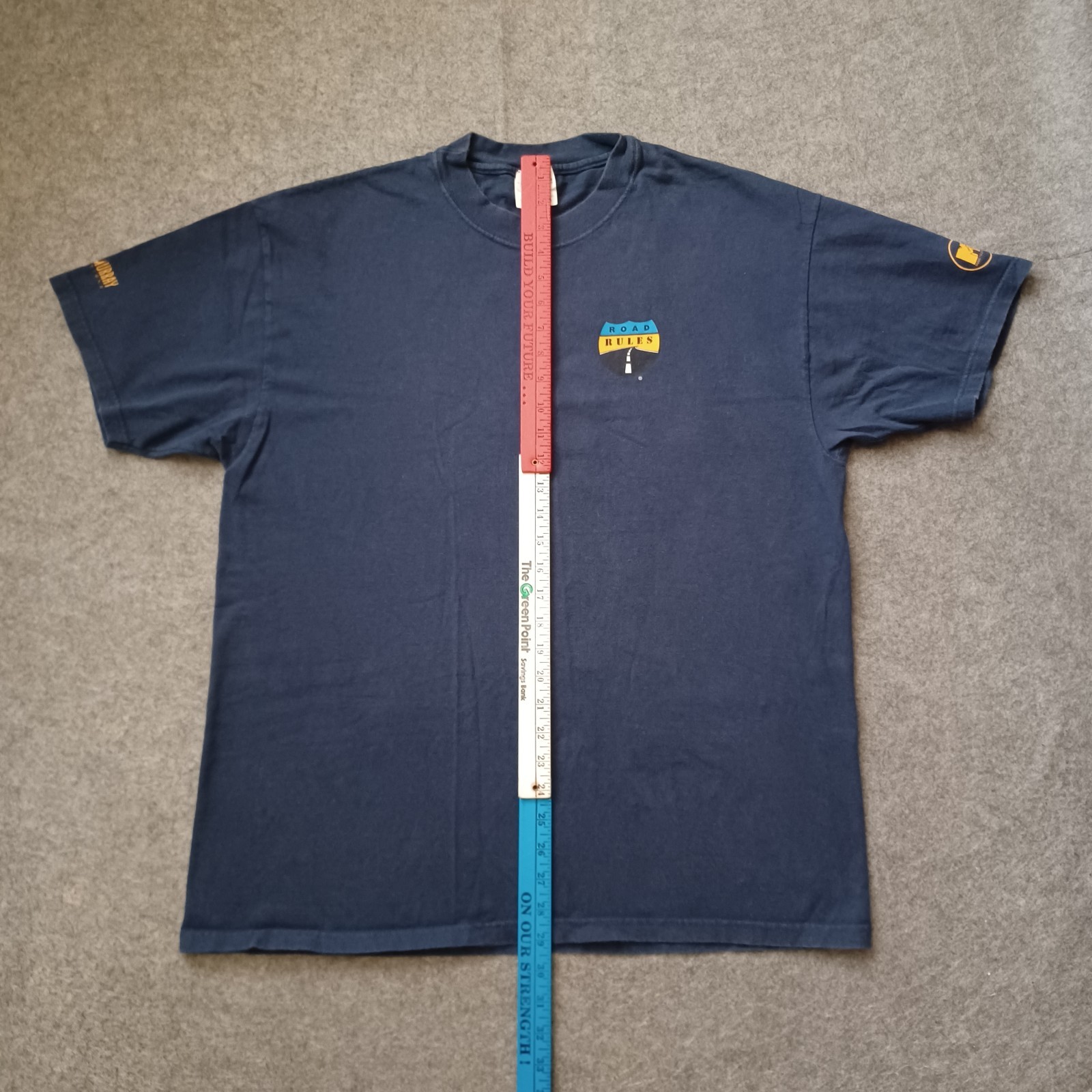 Vintage MTV Music Television Road Rules XL Blue Double Sided Bunim Murray RARE gallery