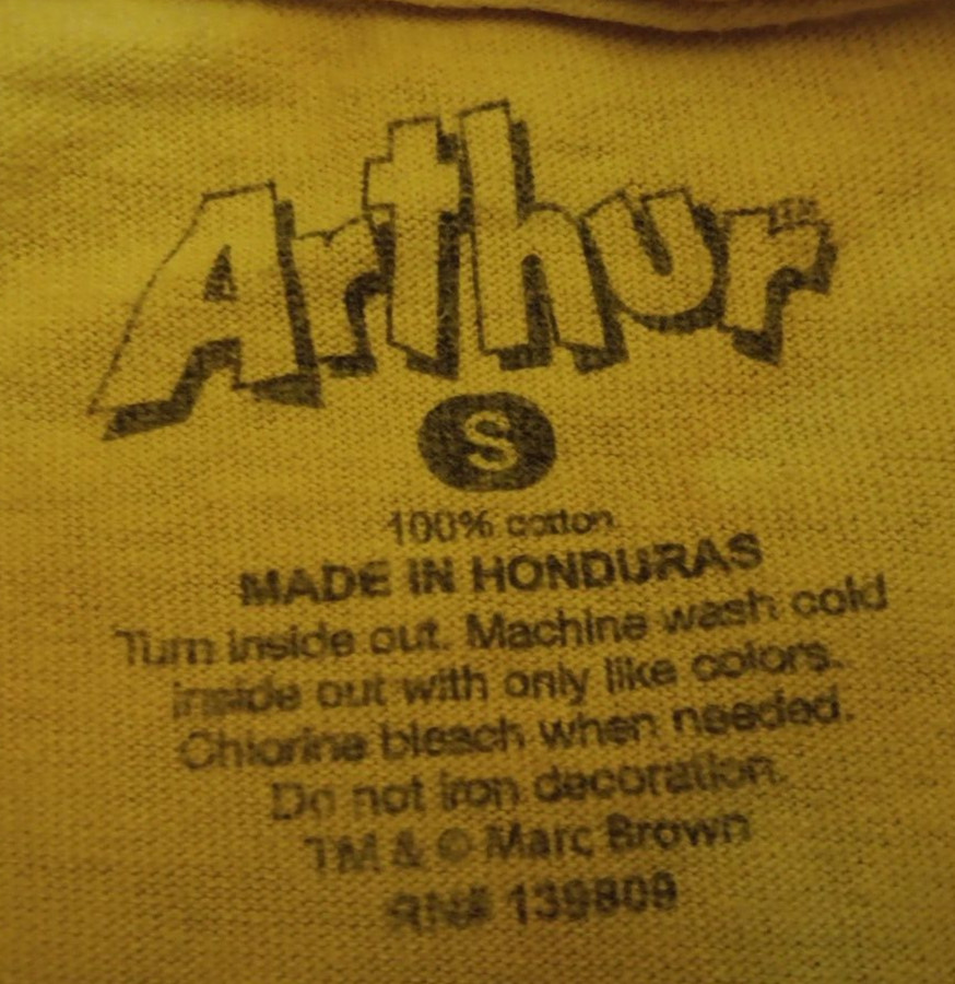 Unisex Small Arthur Yellow Tie Dye Hugs Not Drugs Graphic T Shirt gallery