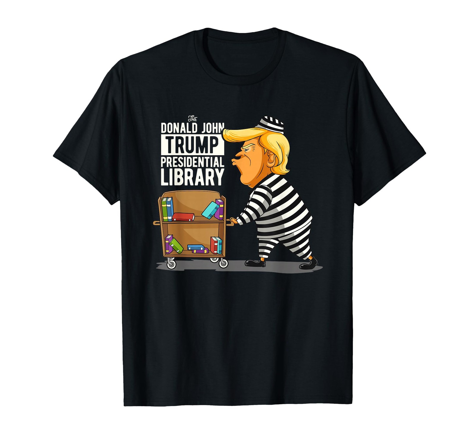 Prison Trump Presidential Library Funny Anti Trump T-Shirt gallery
