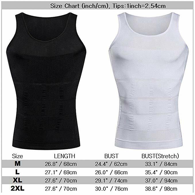 Men Tummy Control Compression Vest Belly Slimmer Tank Top Underwear UnderShirts gallery