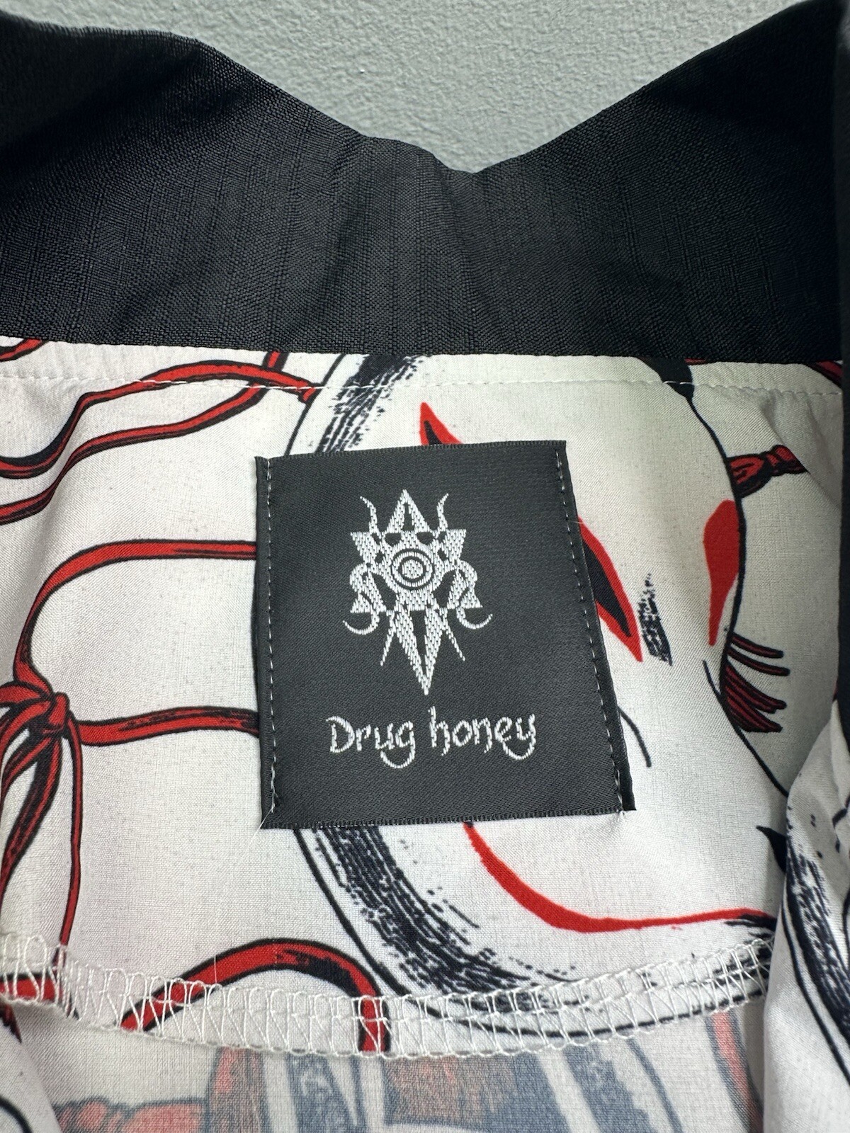 Drug Honey Zip Blouse Anime Japanese Mask Unisex SEE Measurements For Size gallery