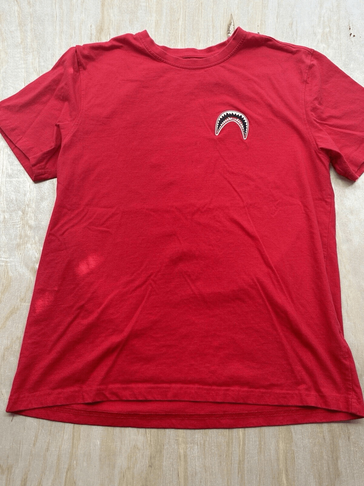 Eternity BC/AD Mens Red Shark Mouth Crew Neck Pullover T Shirt Size XL