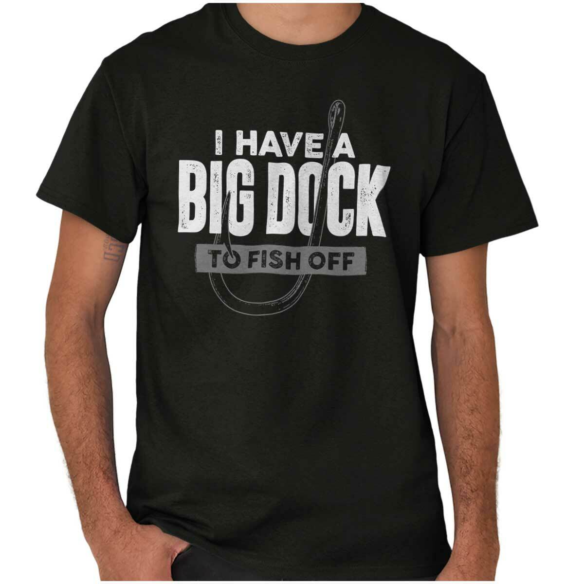 Dirty Fishing Joke Funny Big Dock Fish Gift Mens Casual Crewneck T Shirts Tees gallery
