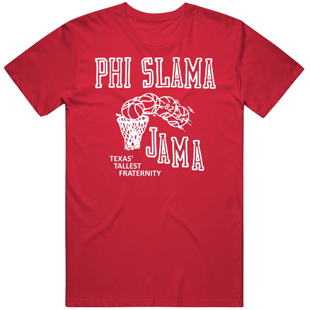 Phi Slama Jama Houston College Basketball 1980s Vintage Style Red Tee TRENDING gallery