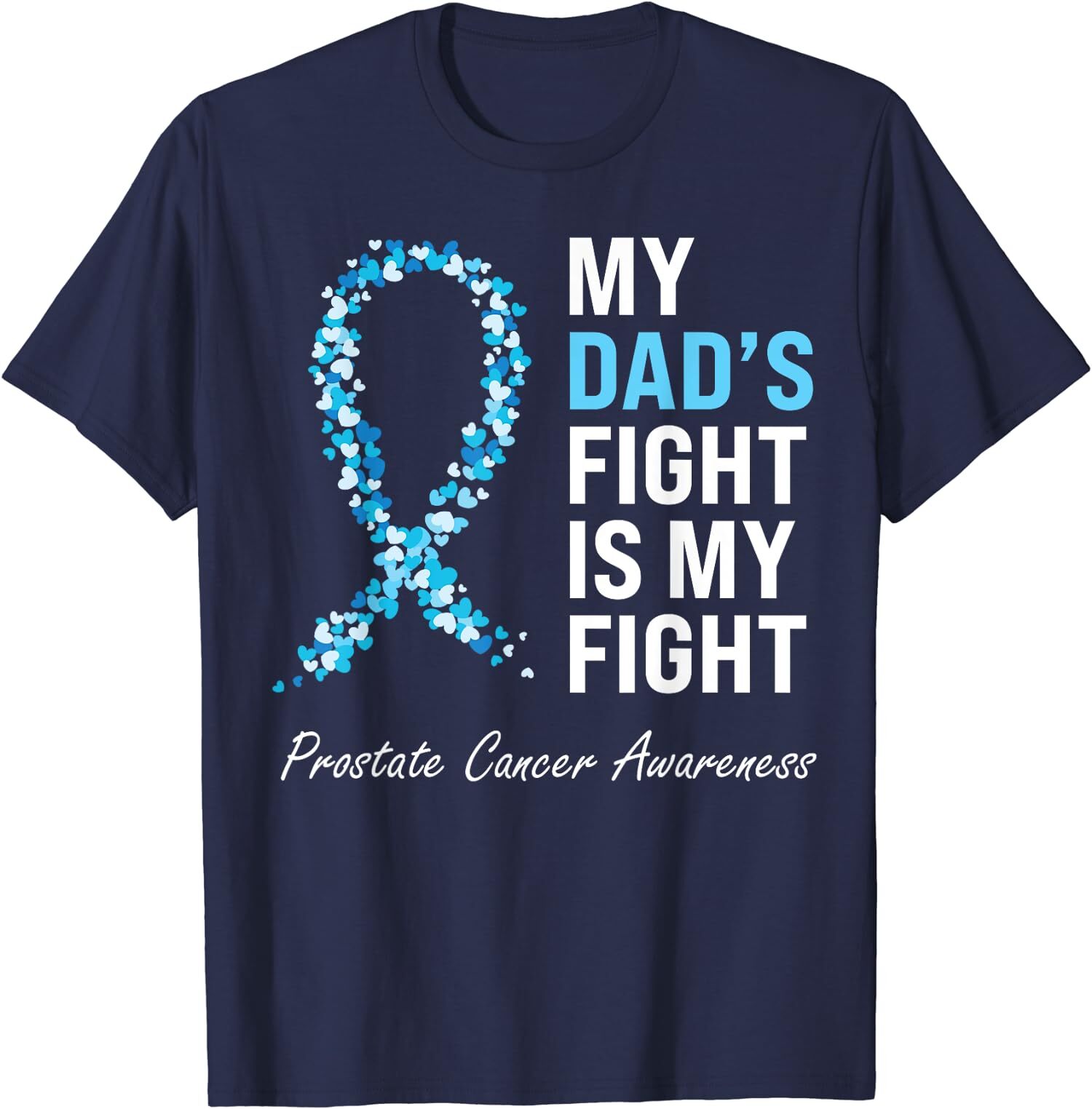 Prostate Cancer Awareness Light Ribbon Dad Survivor Unisex T-Shirt gallery