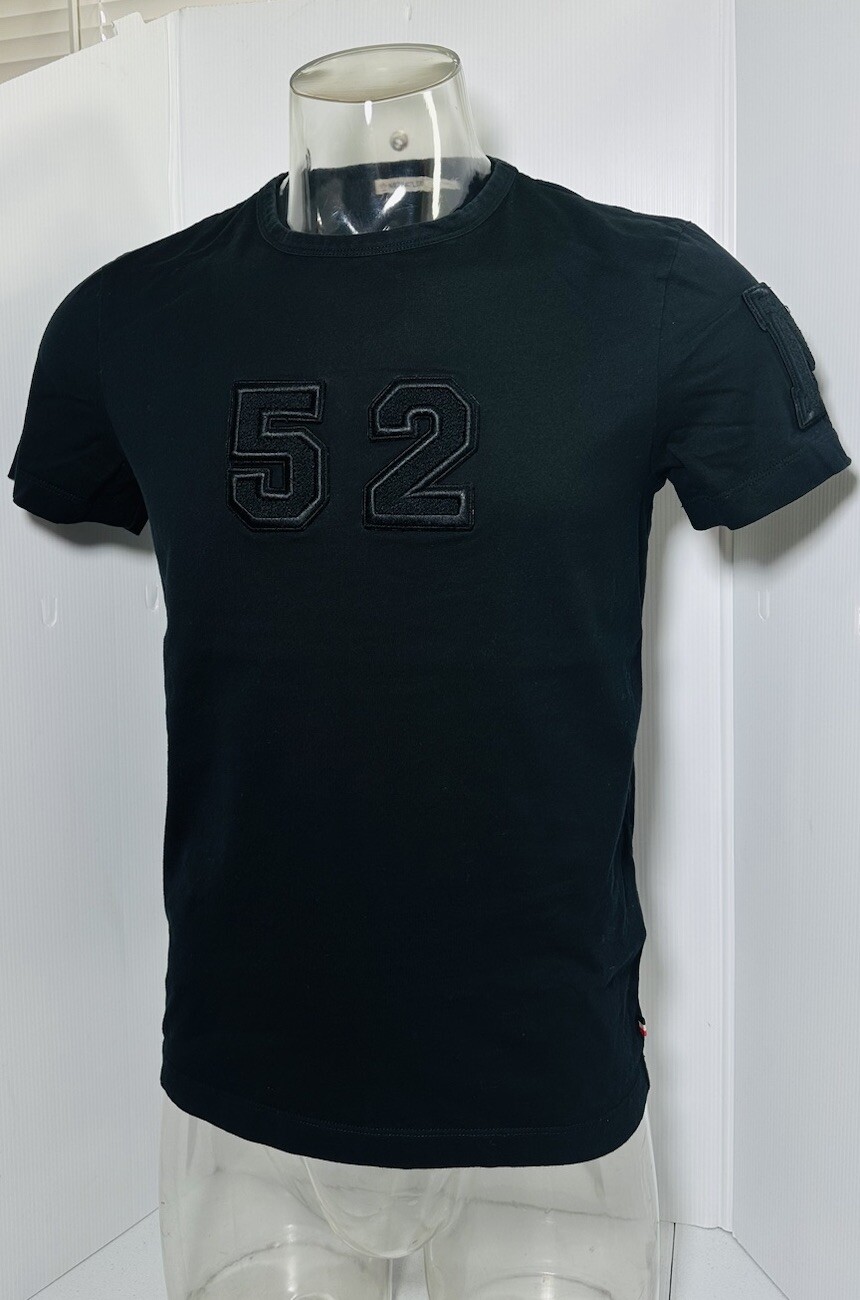 Moncler 52 M Black Cotton Jersey T-Shirt Size M gallery