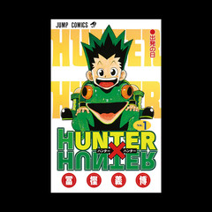 HUNTER×HUNTER Uniqlo UT Shueisha 100th Black T-Shirt XS-4XL Gon Killua NEW 2026