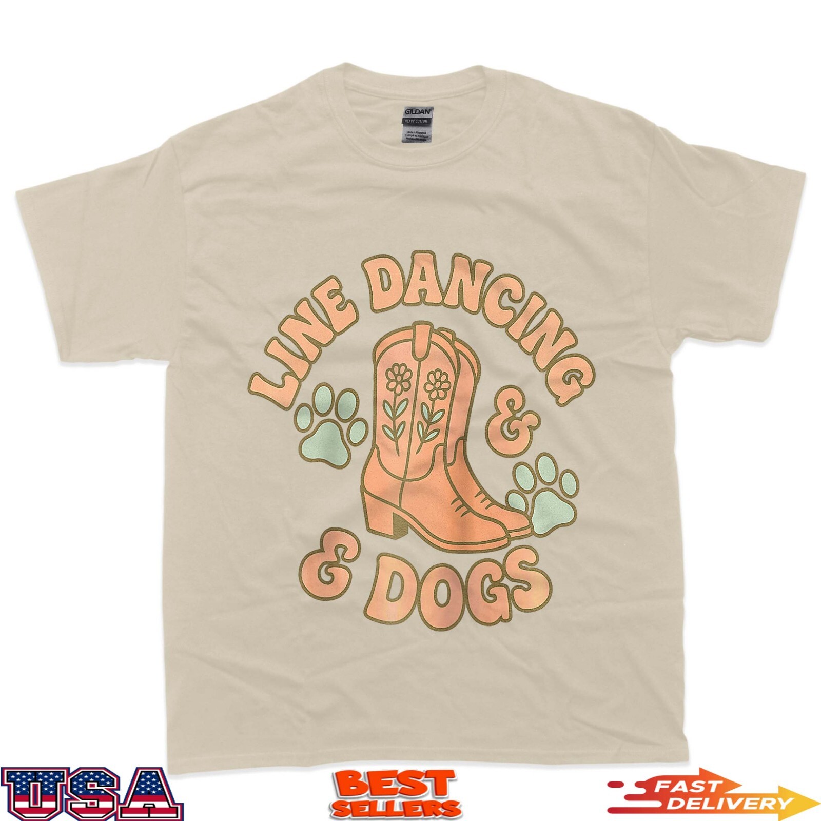 Line Dancing Dancer Dog Mom Dad Owner Country Music T-Shirt gallery
