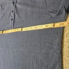 Flint & Tinder Henley Shirt Men’s Medium Blue Heavyweight Cotton Workwear USA