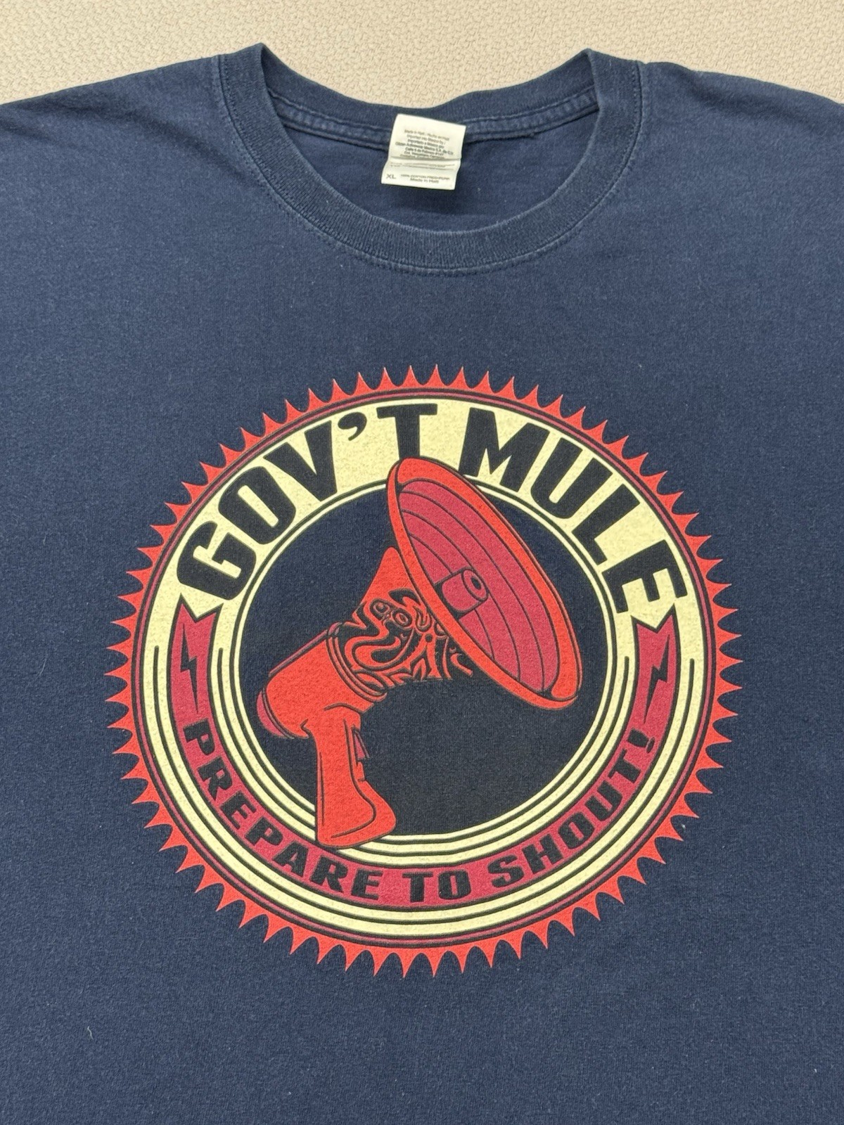 Gov’t Mule Prepare To Shout Tour 2013 Band T Shirt Mens XL Navy Blue gallery