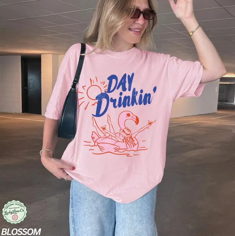 Day Drinking Summer Beach Lake Party Vacation Comfort Tee gallery