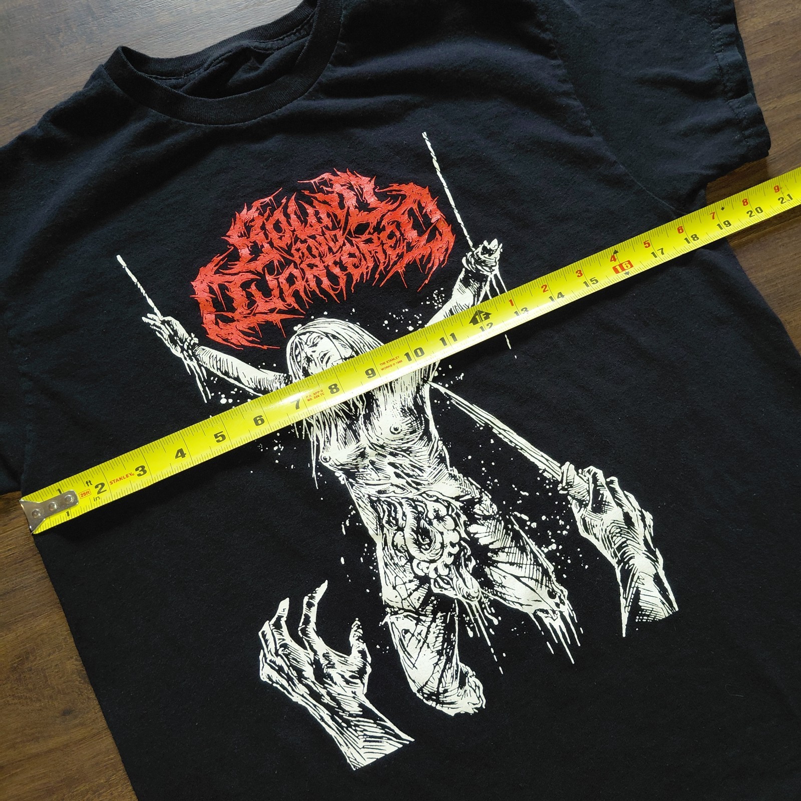 Bound And Quartered Metal Band Music T Shirt Tee - Size Medium - Black Punk Goth gallery