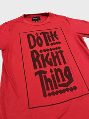 Do The Right Thing Red T-shirt Size Large Defend Brooklyn Spike Lee Y2K
