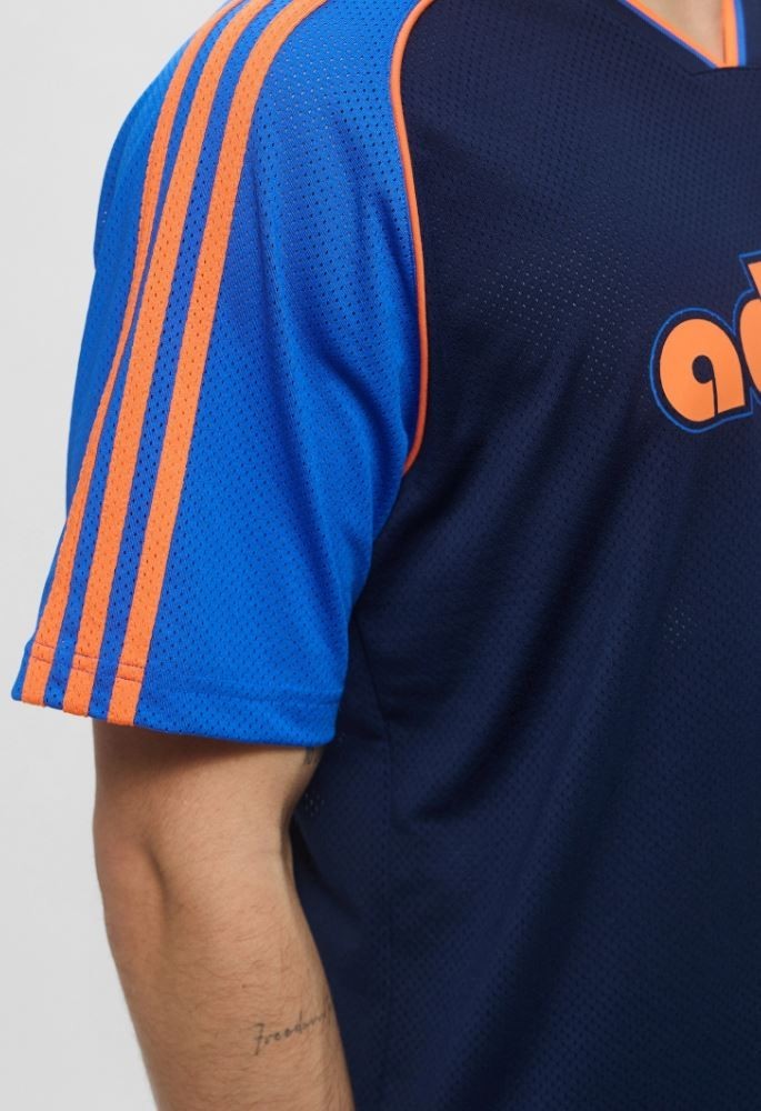 NEW MEN'S ADIDAS ORIGINALS TREFOIL RETRO POLY TEE SHIRT ~SIZE LARGE #JD0812 gallery