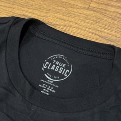 True Classic Premium Quality Crew Neck Tee T Shirt Mens BLACK XXL 2XL
