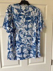 Robert Graham Floral Paisley Short Sleeve T-Shirt L $118 NEW with Tags