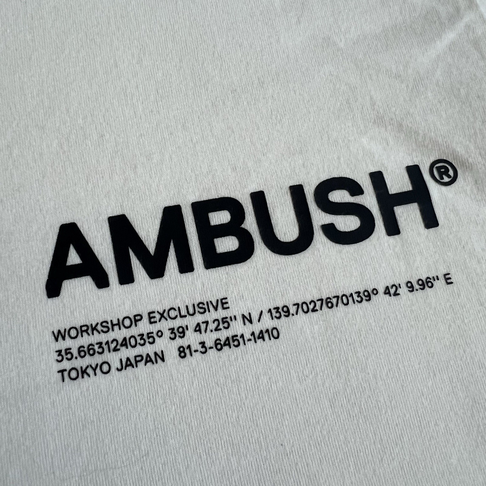 Ambush Studios Workshop Exclusive T Shirt Adult Sz XS Off White Limited Ed EUC gallery