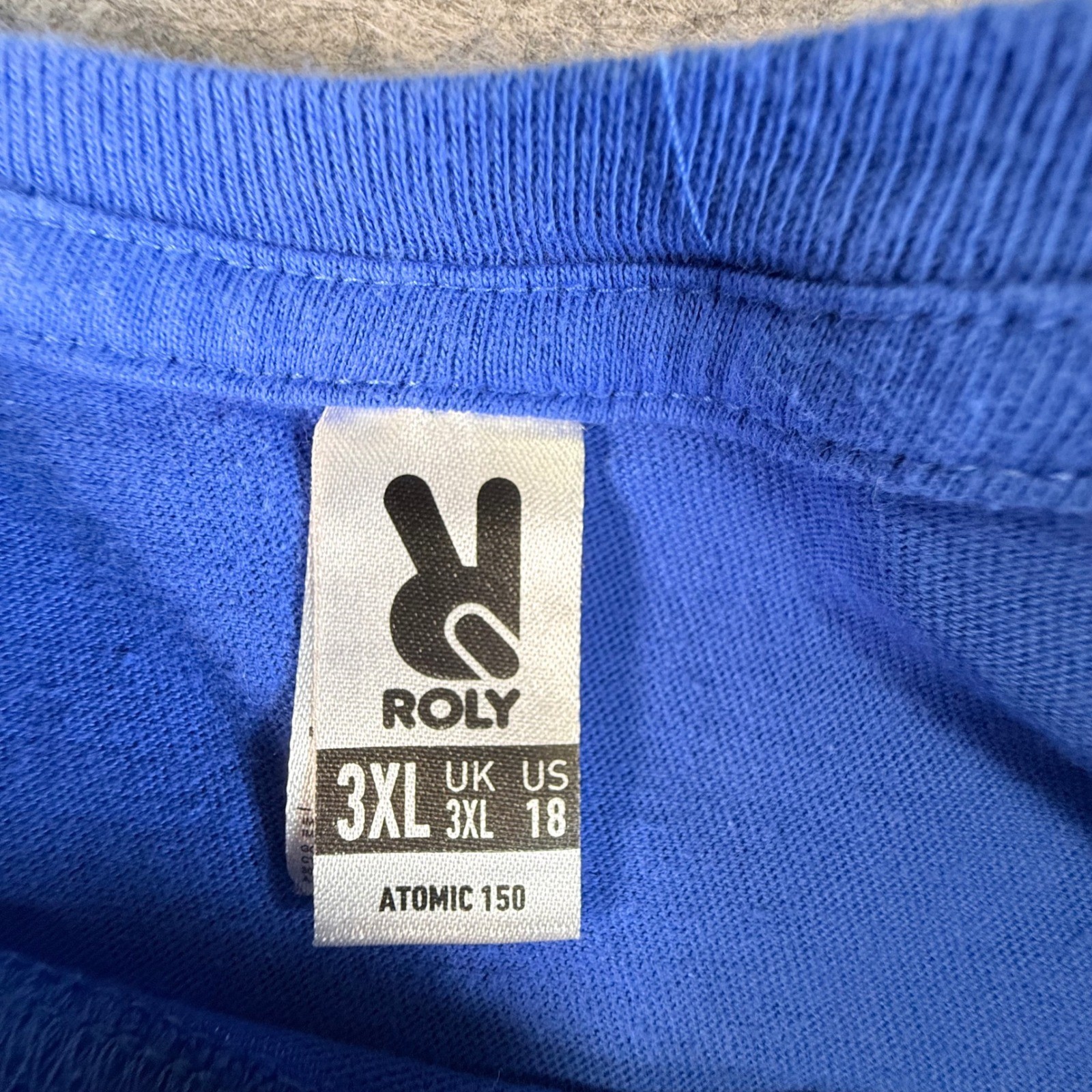 Roly Athens Greece Parthenon Graphic T-Shirt Mens 3XL Blue Cotton Atomic 150 gallery