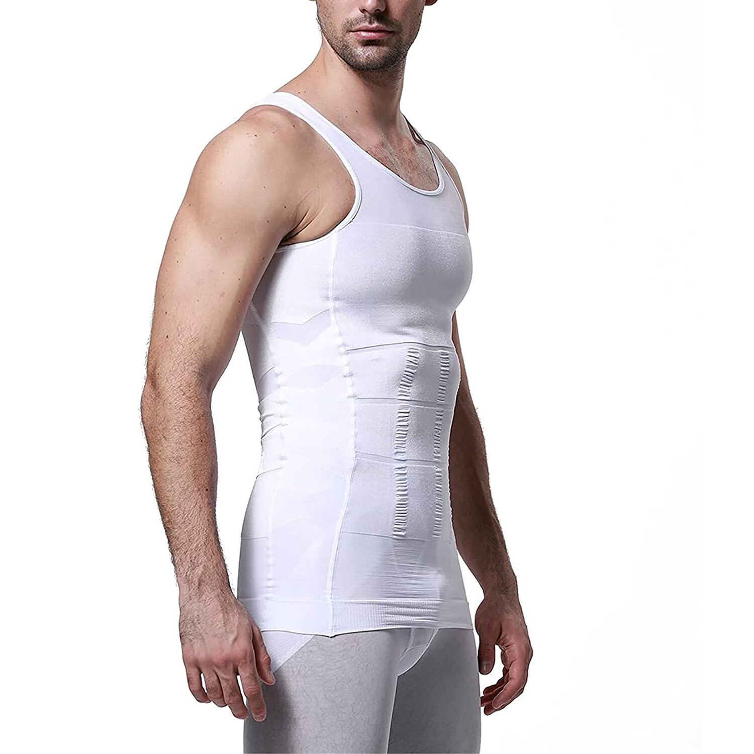 CGTFY Gynecomastia Compress Tank Top Men's Slimming Body Shaper Vest Abs Shirt gallery
